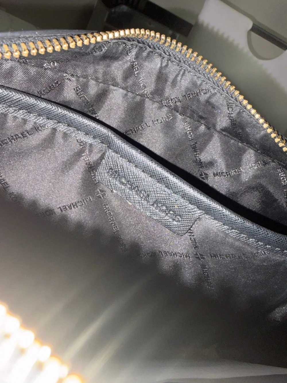 Michael Kors Black Crossbody with Gold Stud Accents - Picture 3 of 3